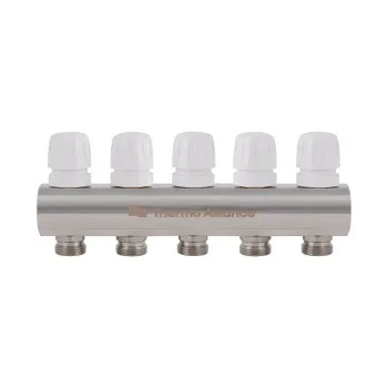 Коллектор латунный с расходомерами и евроконусами Thermo Alliance Standart 1