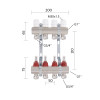 Коллектор латунный с расходомерами и евроконусами Thermo Alliance Standart 1