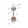 Коллектор латунный с расходомерами и евроконусами Thermo Alliance Standart 1
