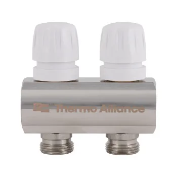 Коллектор латунный с расходомерами и евроконусами Thermo Alliance Standart 1