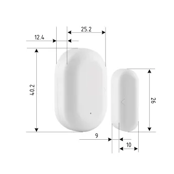 ZigBee Бездротовий датчик відкриття ZB-XGM